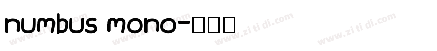 numbus mono字体转换